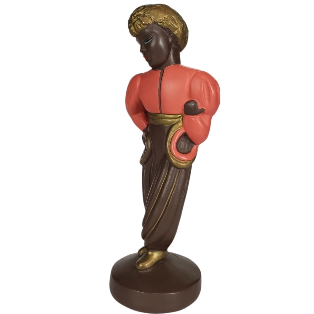 Vintage Alexander Backer ABCO Chalkware Mid Century MCM Nubian Dancers Figurine - Picture 6 of 16